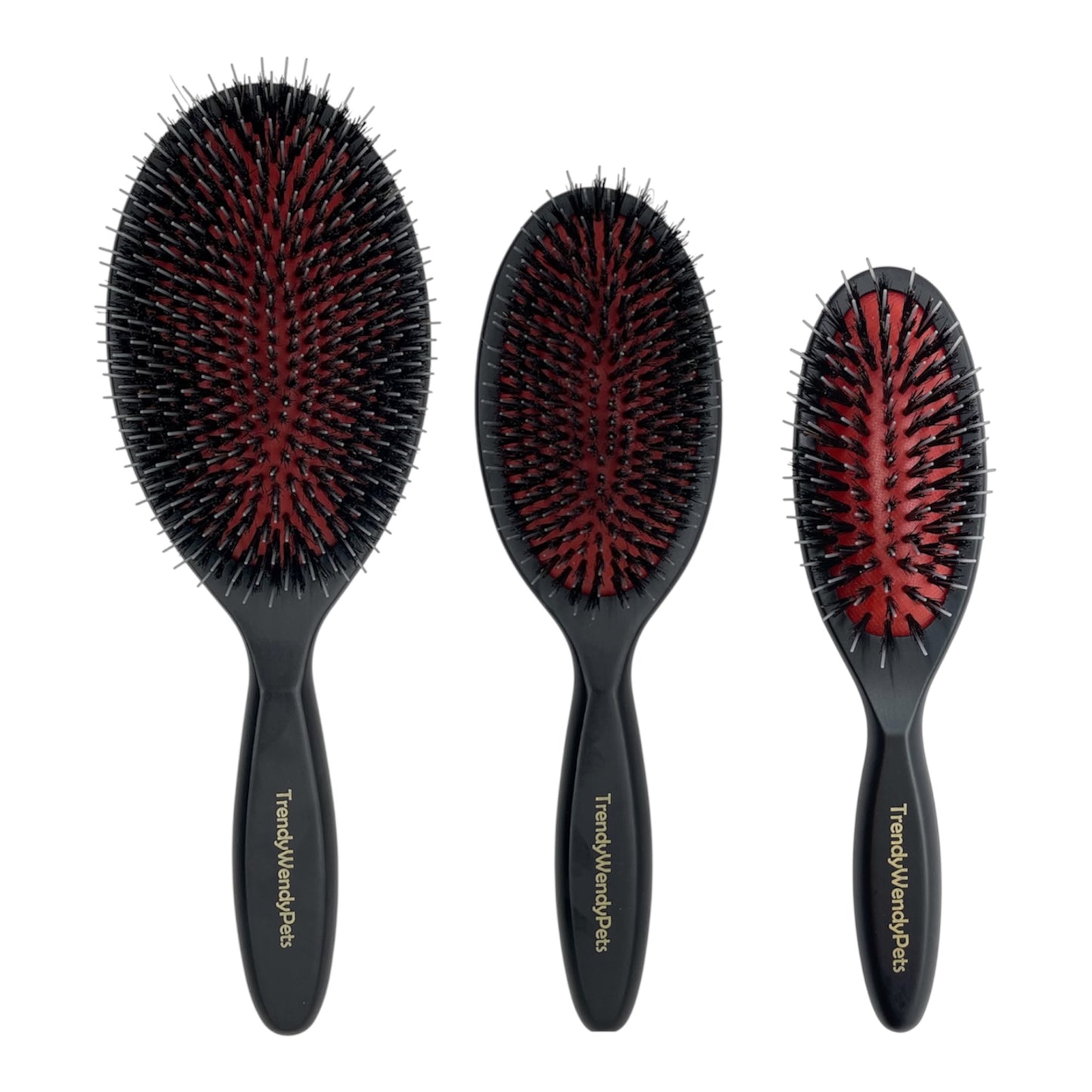 Wild Boar Bristles Oval Brushes 3 sizes