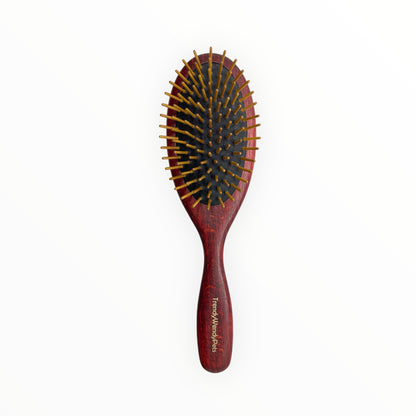 Large Oval Brush with Wooden Pins